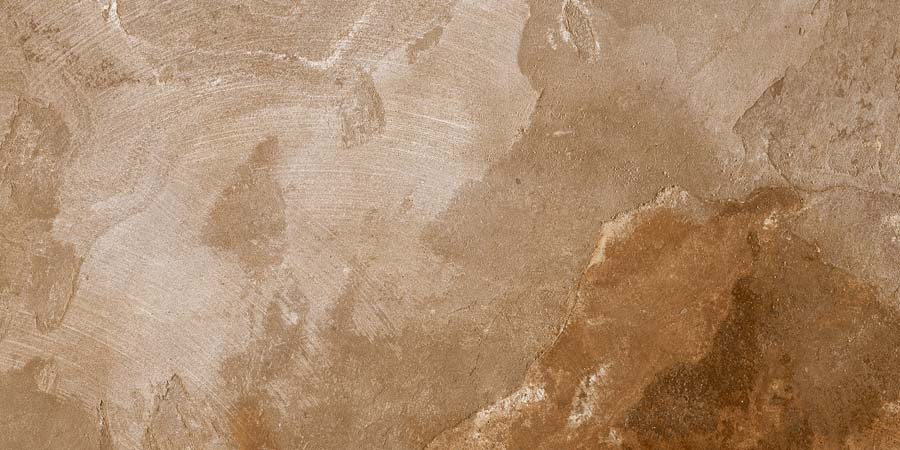 Fliese Steinoptik rustikal orange rot "Bor Oxido" rektifiziert