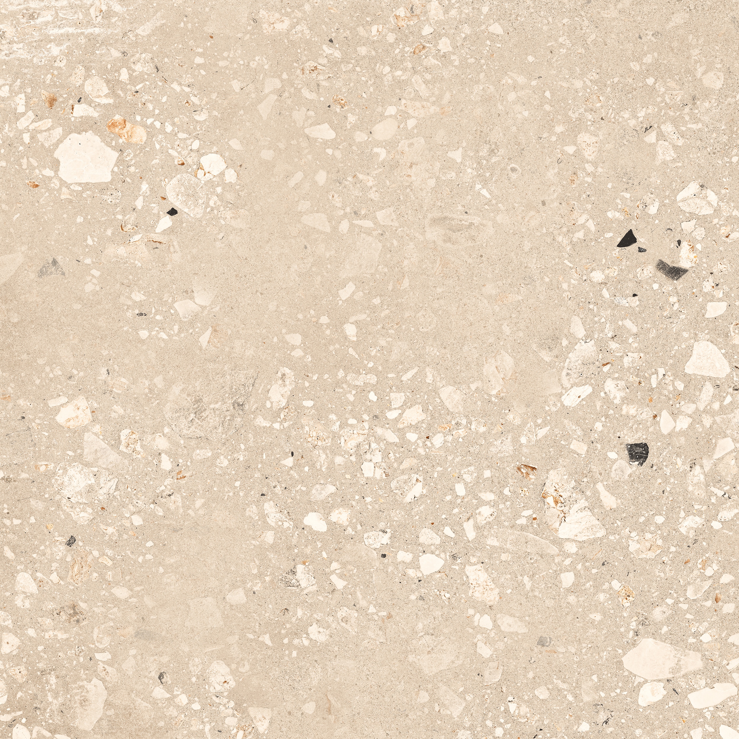 90x90 cm Fliese Terrazzo-Optik Logico Cosmo Sand Sant Agostino beige