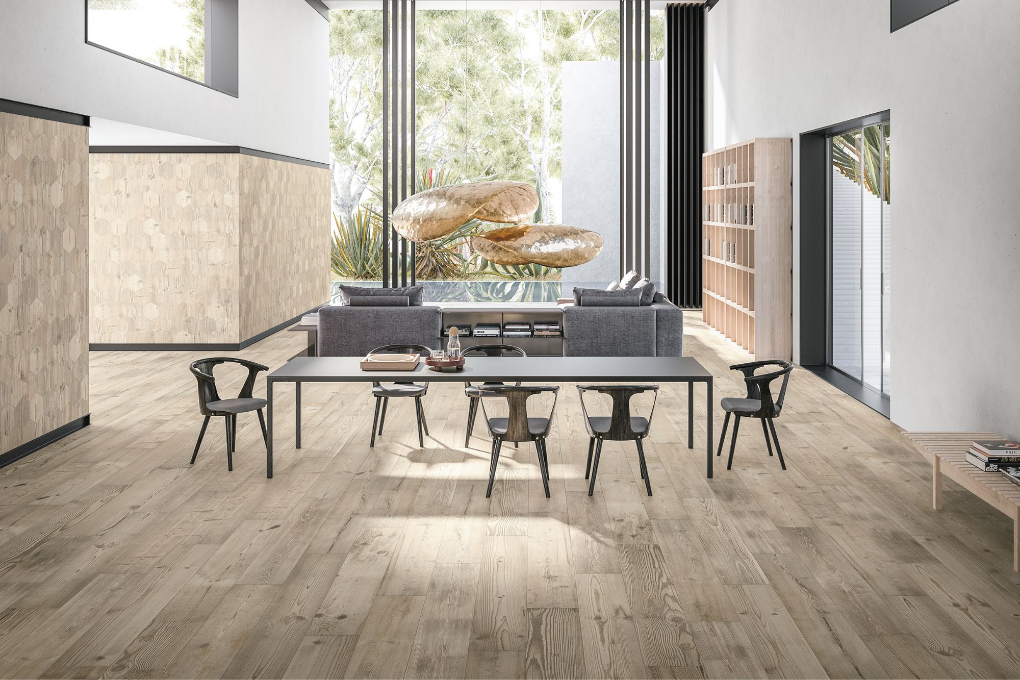 Fliese Holzoptik rustikal hellbraun kalibriert Cortina Natural