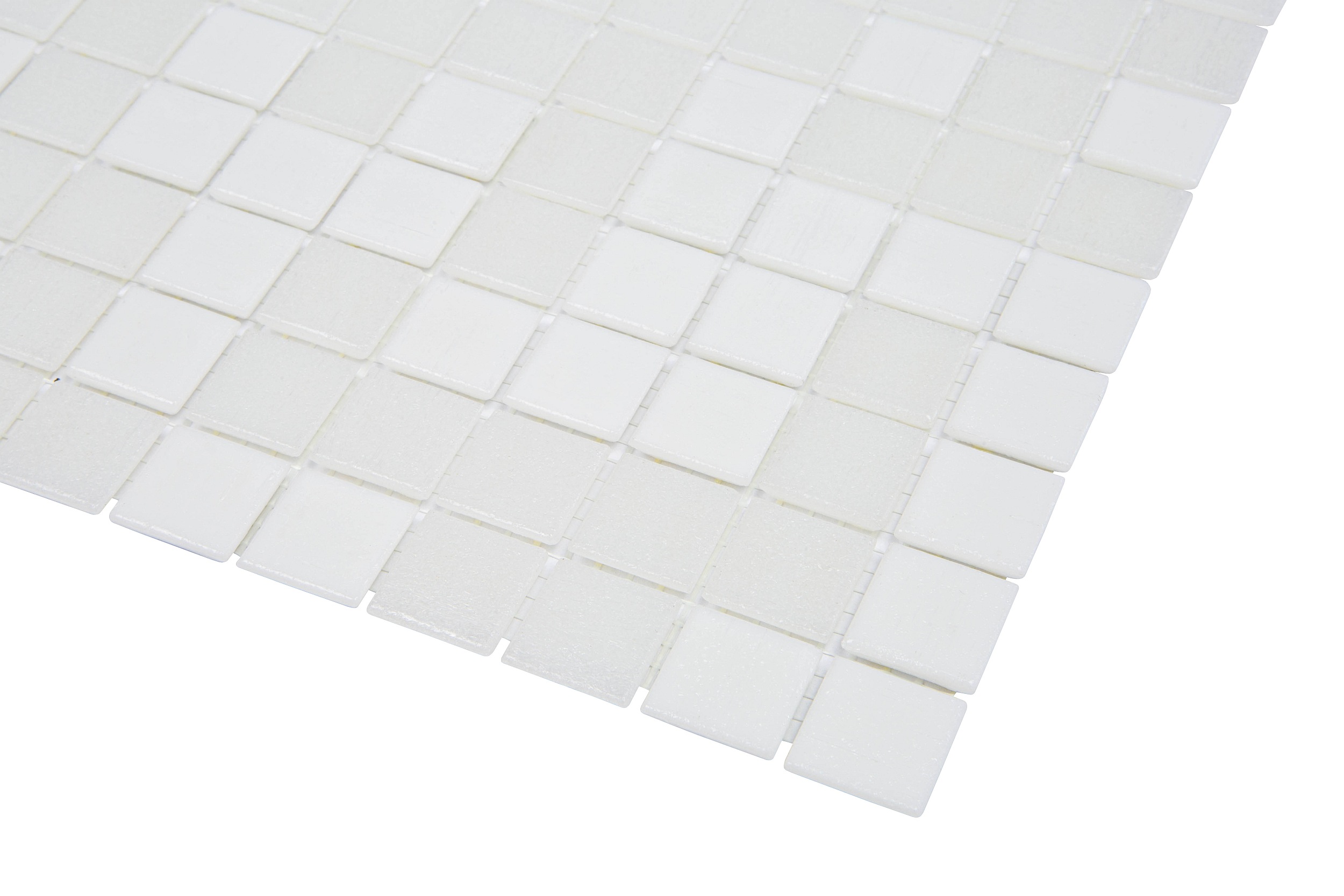 Bisazza Ghiaccio Mosaikfliesen weiß Mosaik Fliesen Dusche Luxus Italien italienisch