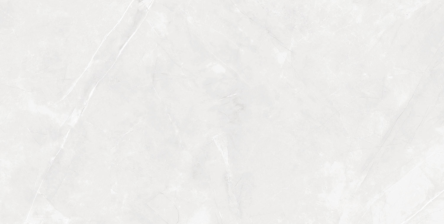 Fliese Steinoptik weiß poliert "Magda Blanco" Feinsteinzeug rektifiziert