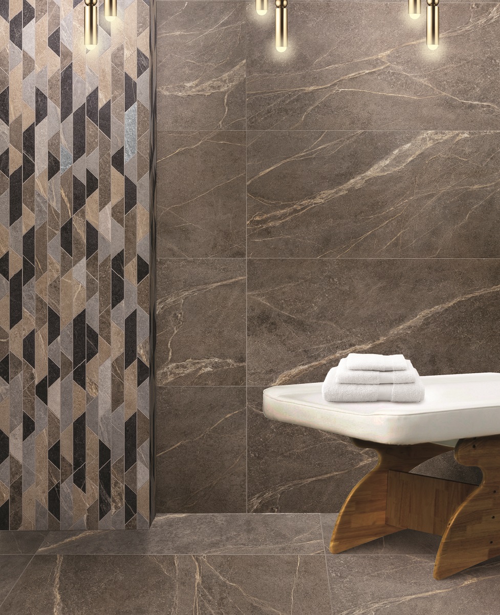 Fliese Speckstein-Optik braun matt Soap Stone Coffee Cercom