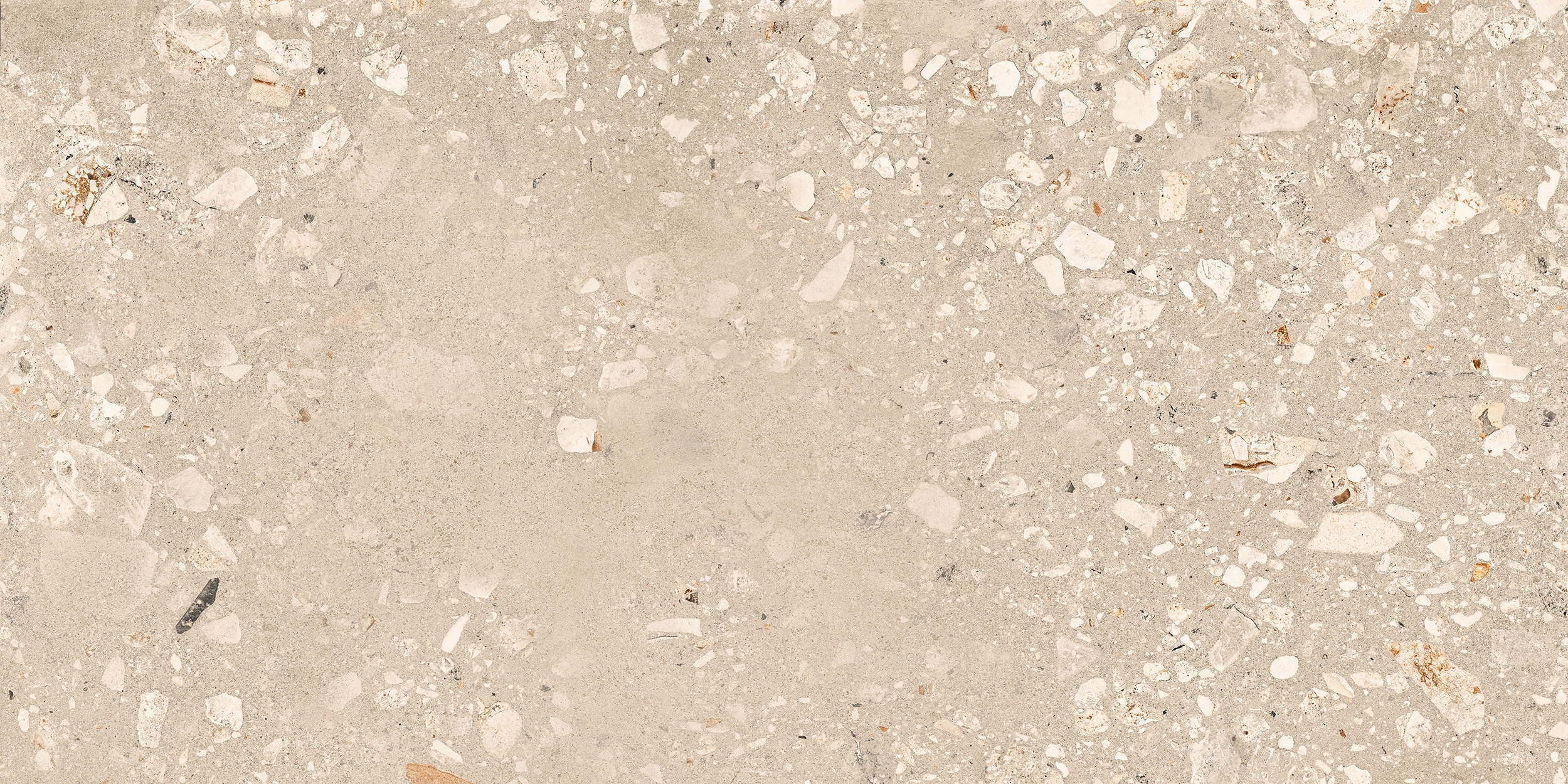 60x120 cm Fliese Terrazzo-Optik Logico Cosmo Sand Sant Agostino beige