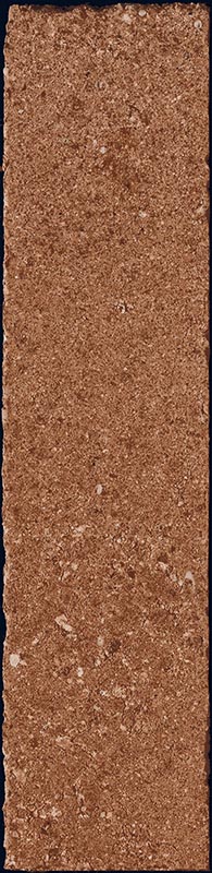 Fliese unregelmäßige Oberfläche 5x20 cm "Tetris Block Cotto" braun matt