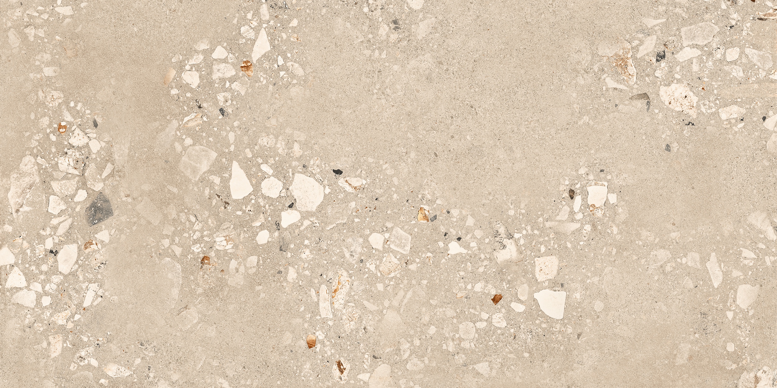 60x120 cm Fliese Terrazzo-Optik Logico Cosmo Sand Sant Agostino beige