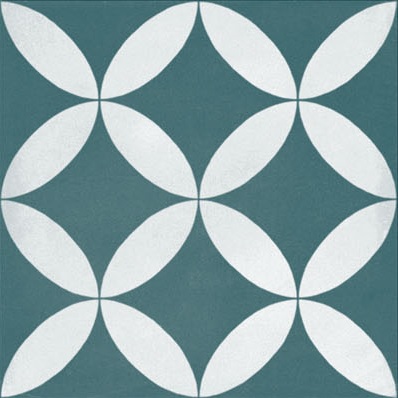 Fliese Patchwork Dekor Zementoptik blau Contrasti Ottanio Decoro Mix Ragno by Marazzi