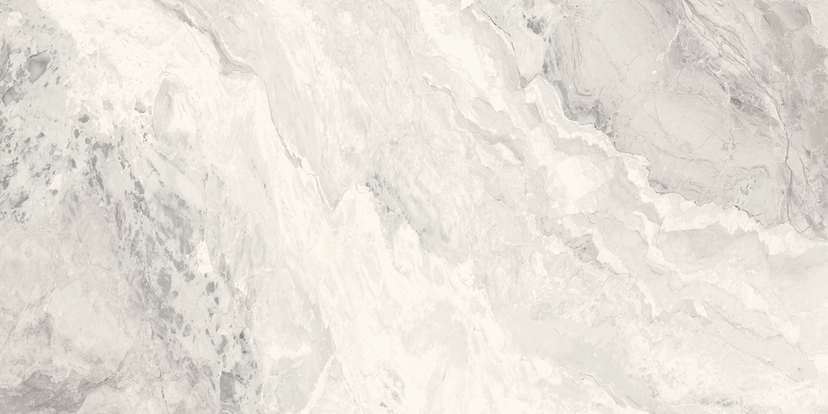 Fliese Marmoroptik grau marmoriert 60x120 cm glänzend "Mystic Pearl poliert"