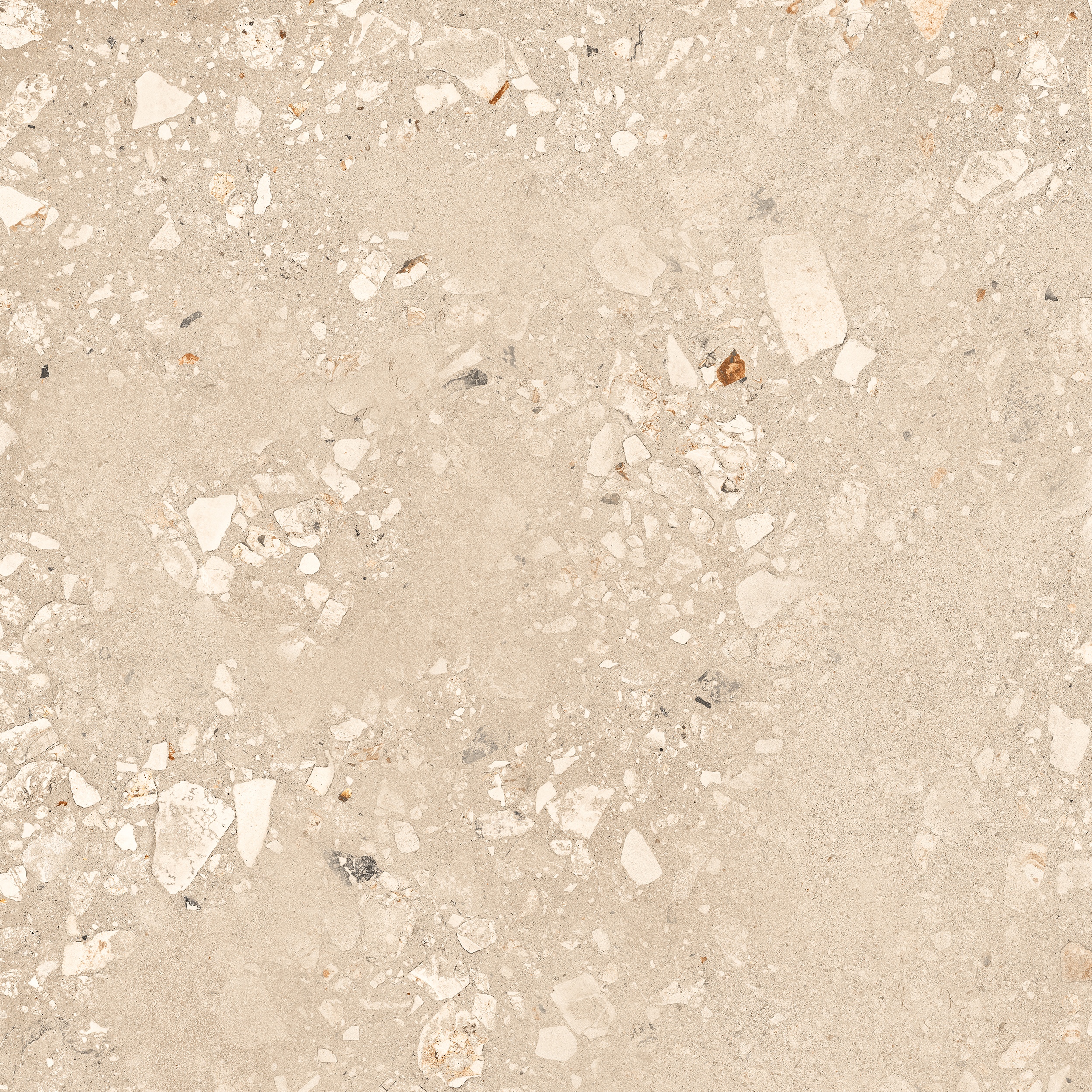 90x90 cm Fliese Terrazzo-Optik Logico Cosmo Sand Sant Agostino beige
