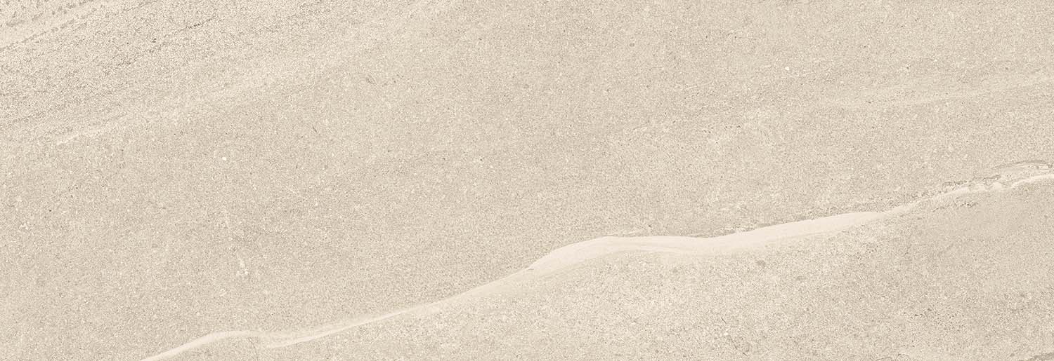 Wandfliese Sandstein-Optik beige 33,3 x 100 cm "Eddystone Arena" Feinsteinzeug rektifiziert