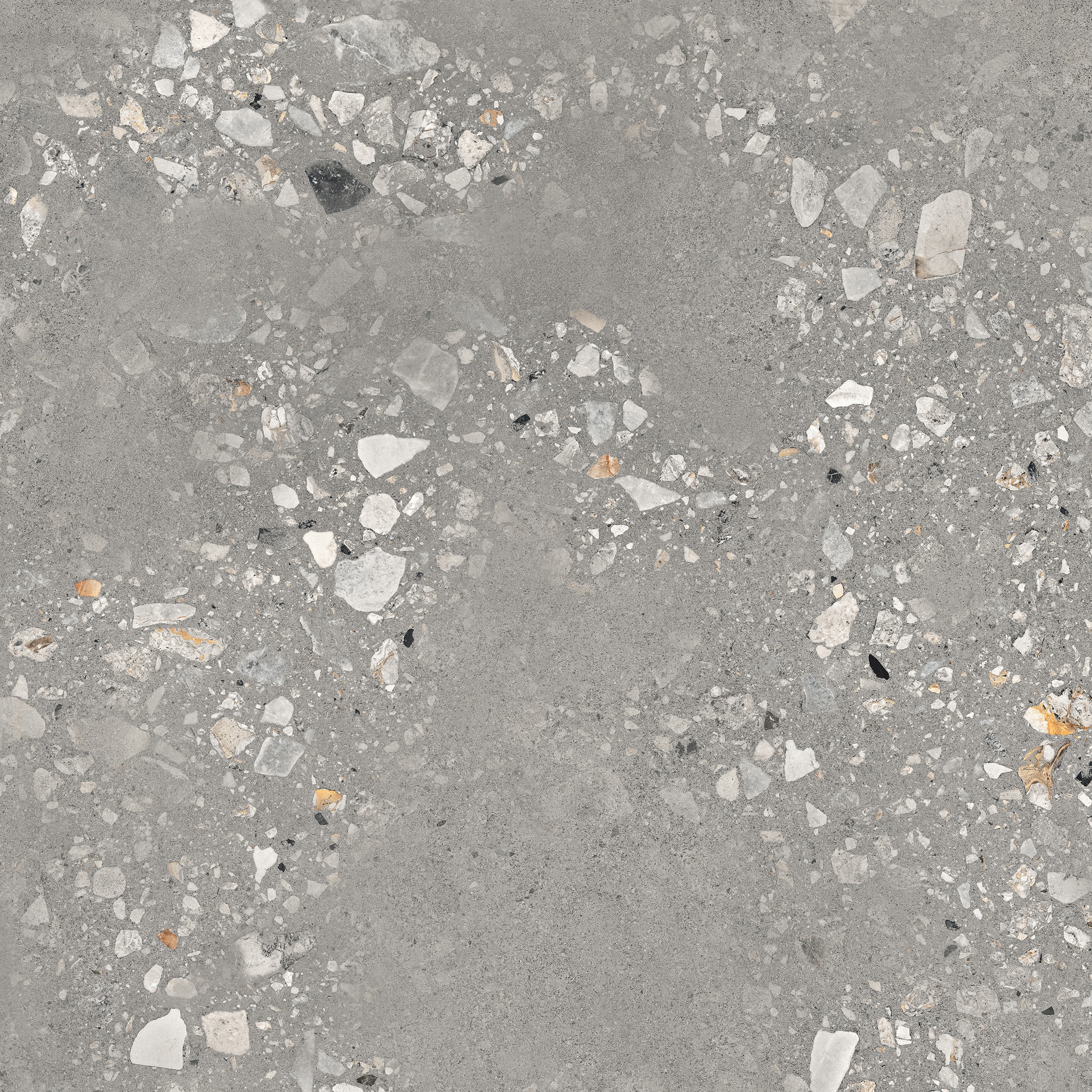 90x90 cm Fliese Terrazzo-Optik Logico Cosmo Grey Sant Agostino grau