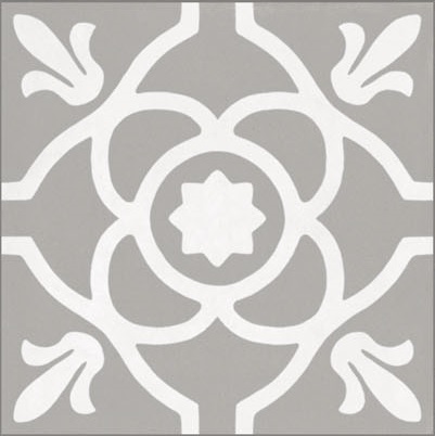 Fliese Patchwork Dekor Zementoptik grau Contrasti Grigio Decoro Mix Ragno by Marazzi