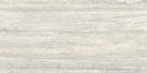 Fliese raffinierte Travertin-Steinoptik hellgrau matt 90x180 cm "Invictus Pearl" rektifiziert