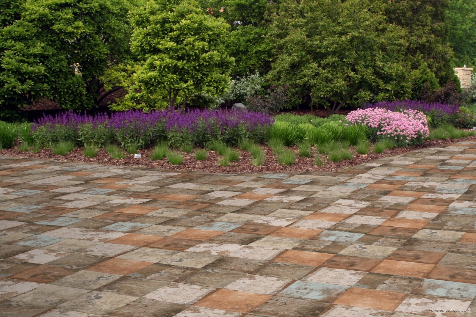 Fliese Vintage Retro rot braun Havana cohiba Cotto CIR Farbmischung nach Zufall