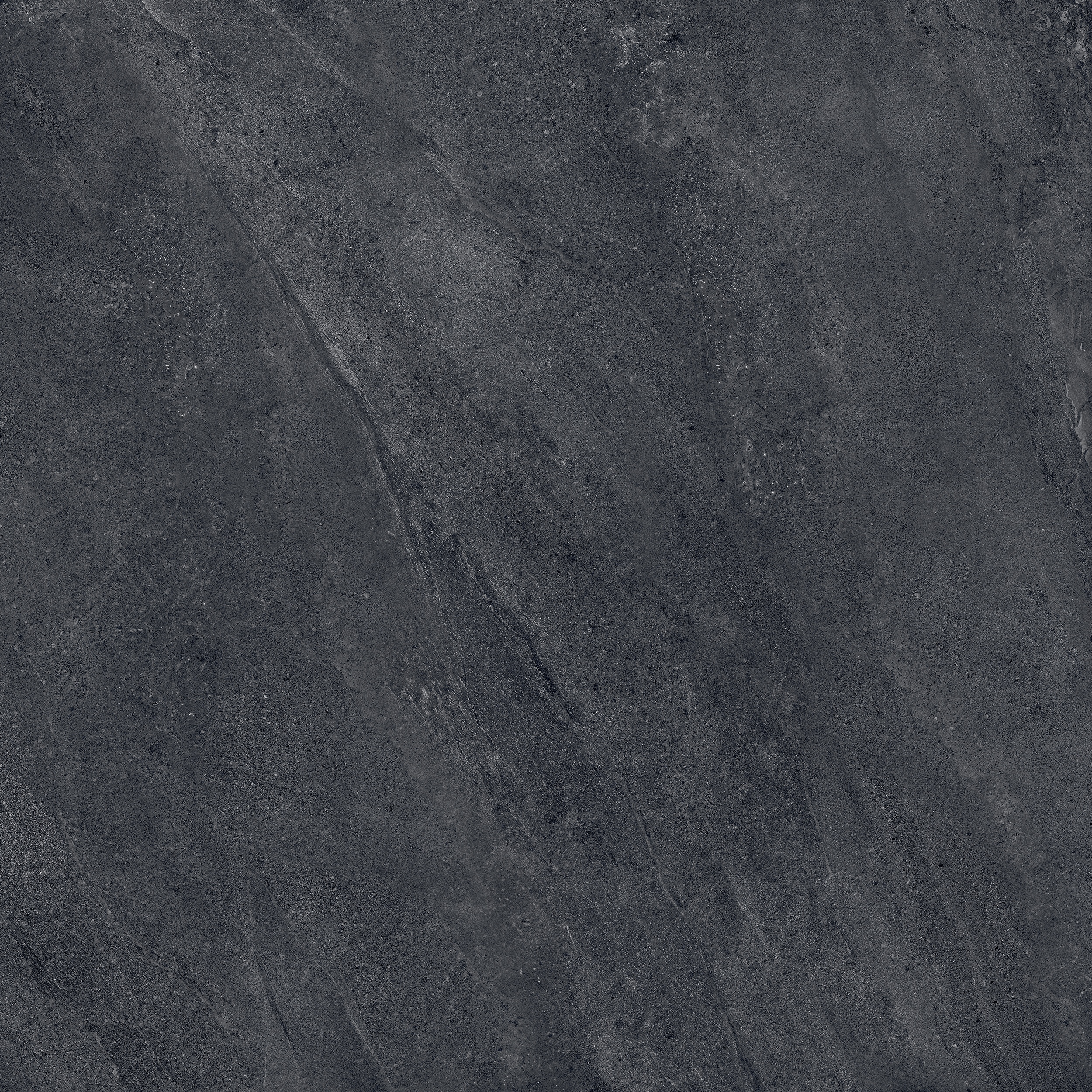 120x120 cm Fliese Natursteinoptik Sant Agostino Bergstone Black Steinoptik dunkelgrau schwarz