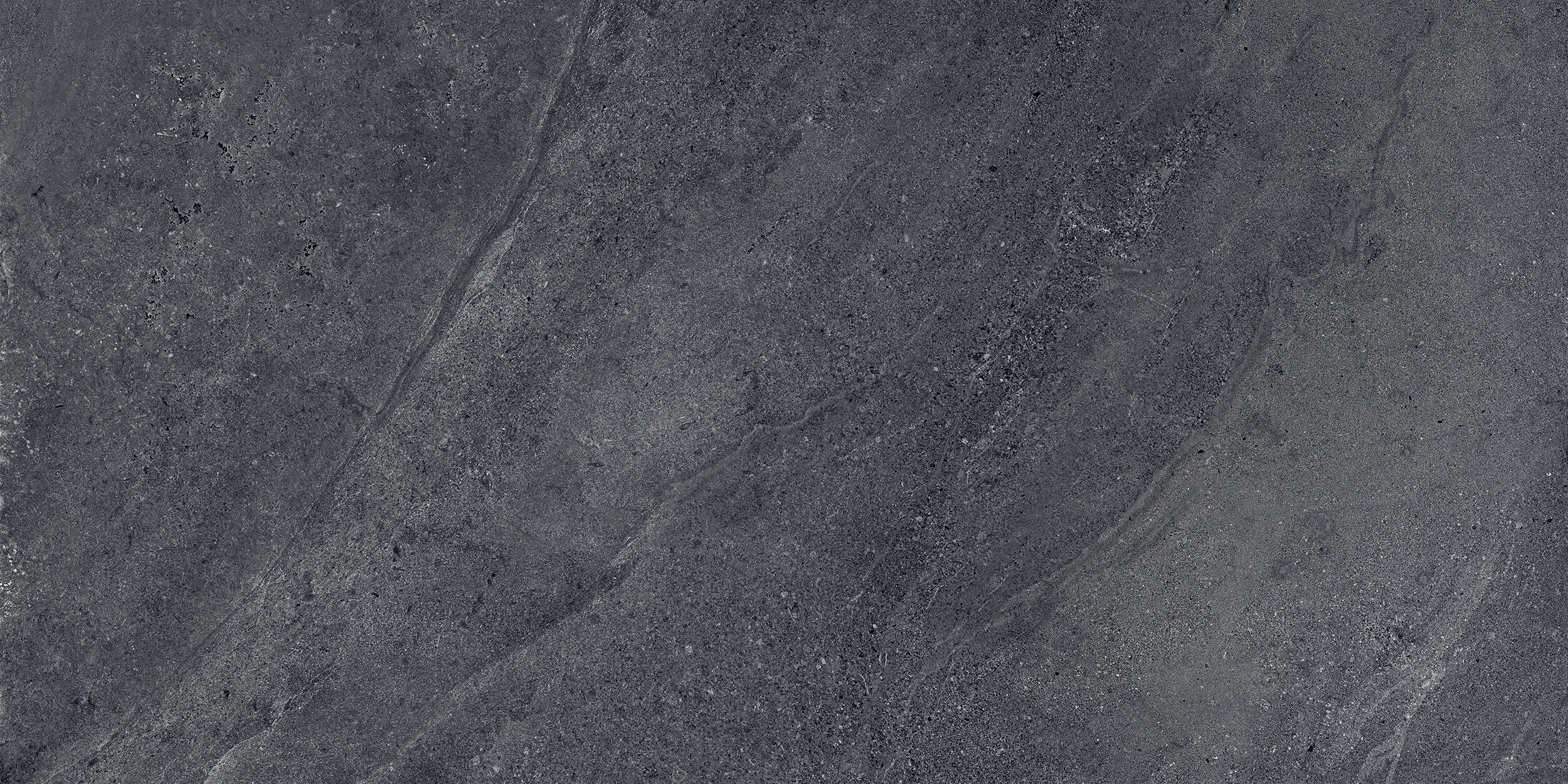 60x120 cm Fliese Natursteinoptik Sant Agostino Bergstone Black Steinoptik dunkelgrau schwarz