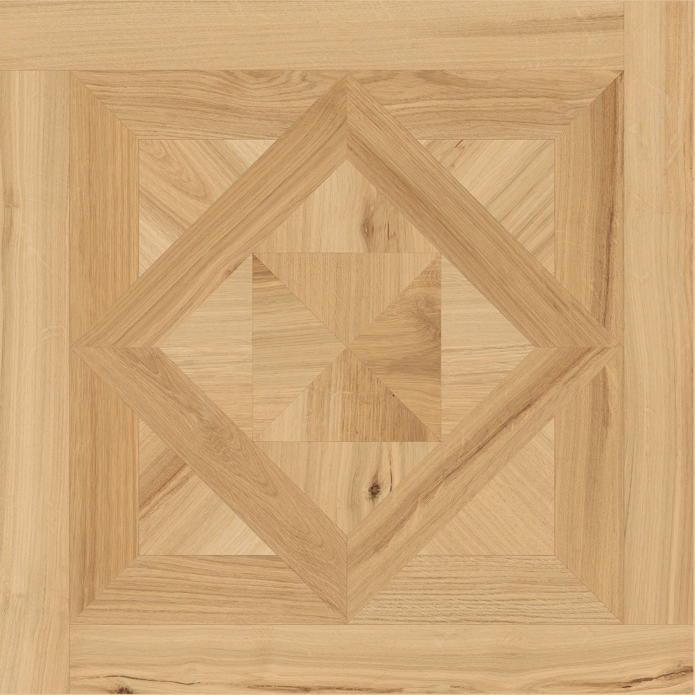 Fliese Holzoptik Dekor 60x60 cm junge Eiche "I Roveri Rovere Naturale Cassettone"