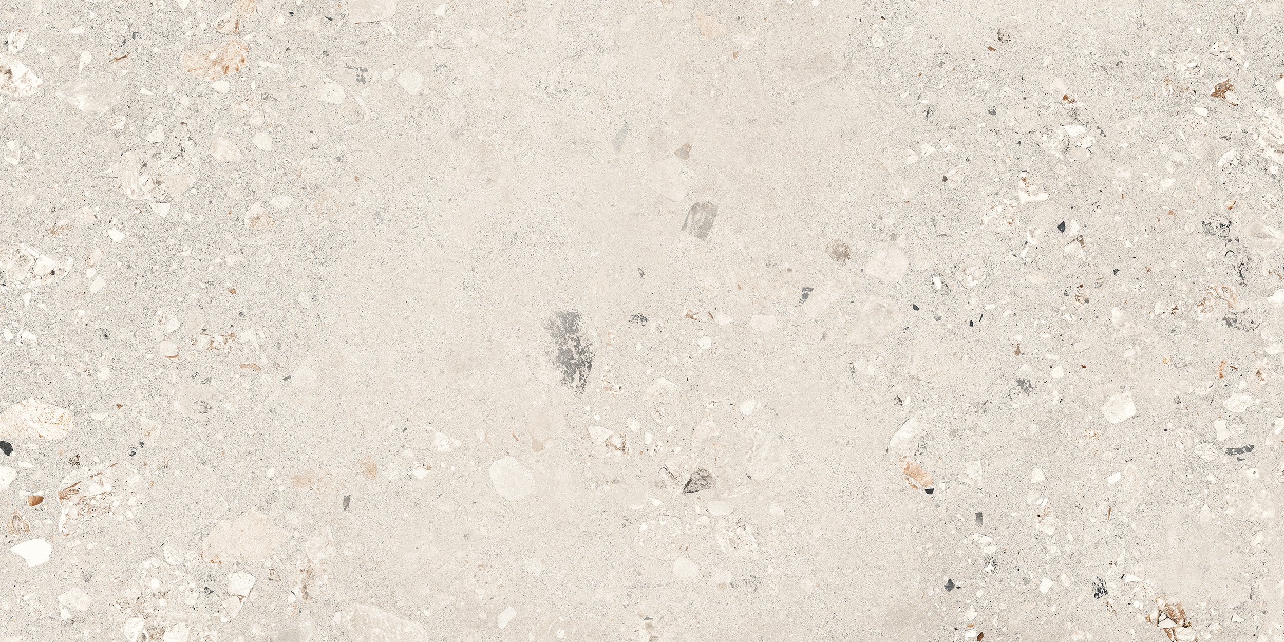 60x120 cm Fliese Terrazzo-Optik Logico Cosmo Pearl Sant Agostino hellgrau