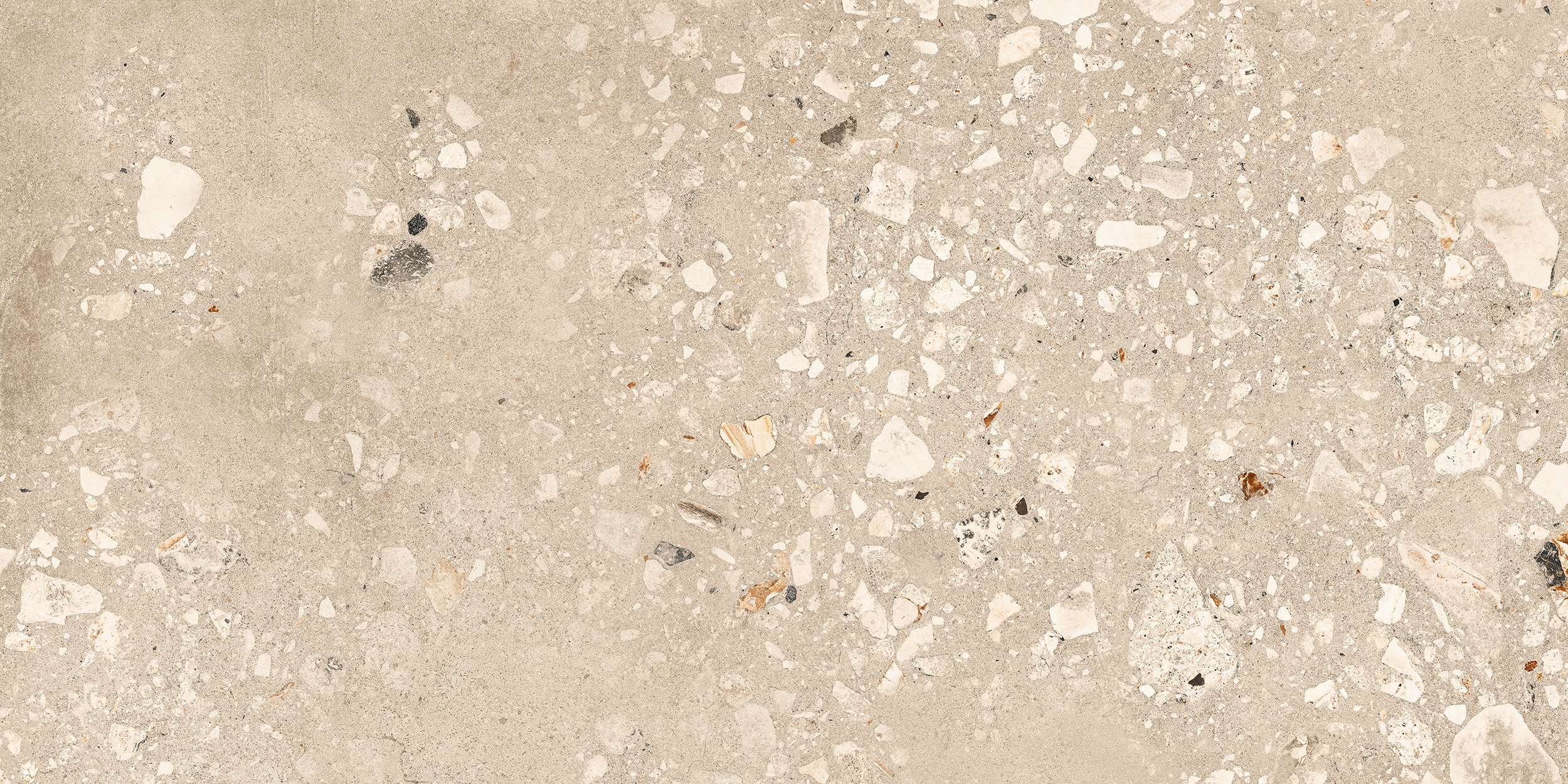 60x120 cm Fliese Terrazzo-Optik Logico Cosmo Sand Sant Agostino beige