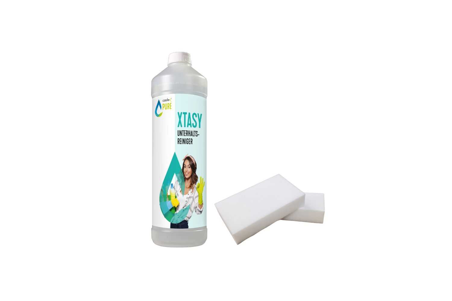 Allzweckreiniger für die tägliche Reinigung "Pure Xtasy" 1L inklusive 2 Schmutzradierer