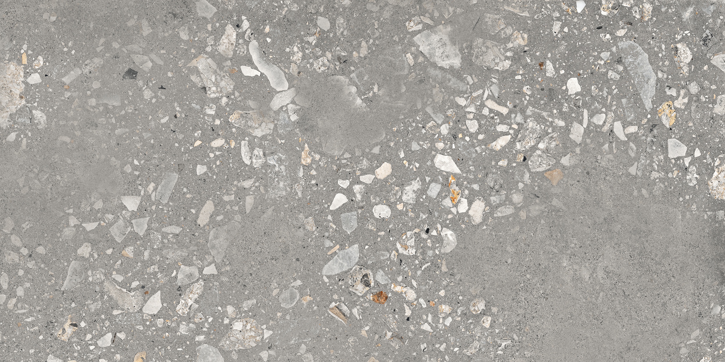 60x120 cm Fliese Terrazzo-Optik Logico Cosmo Grey Sant Agostino grau