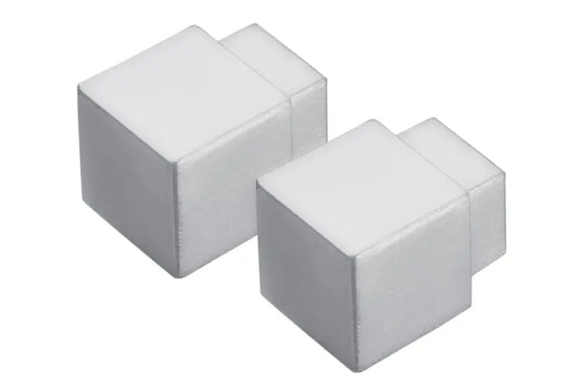 Dural Ecken für Fliesenschienen Fliesenprofile DPSAE Squareline Aluminium silber eloxiert