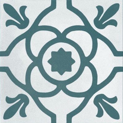 Fliese Patchwork Dekor Zementoptik blau Contrasti Ottanio Decoro Mix Ragno by Marazzi