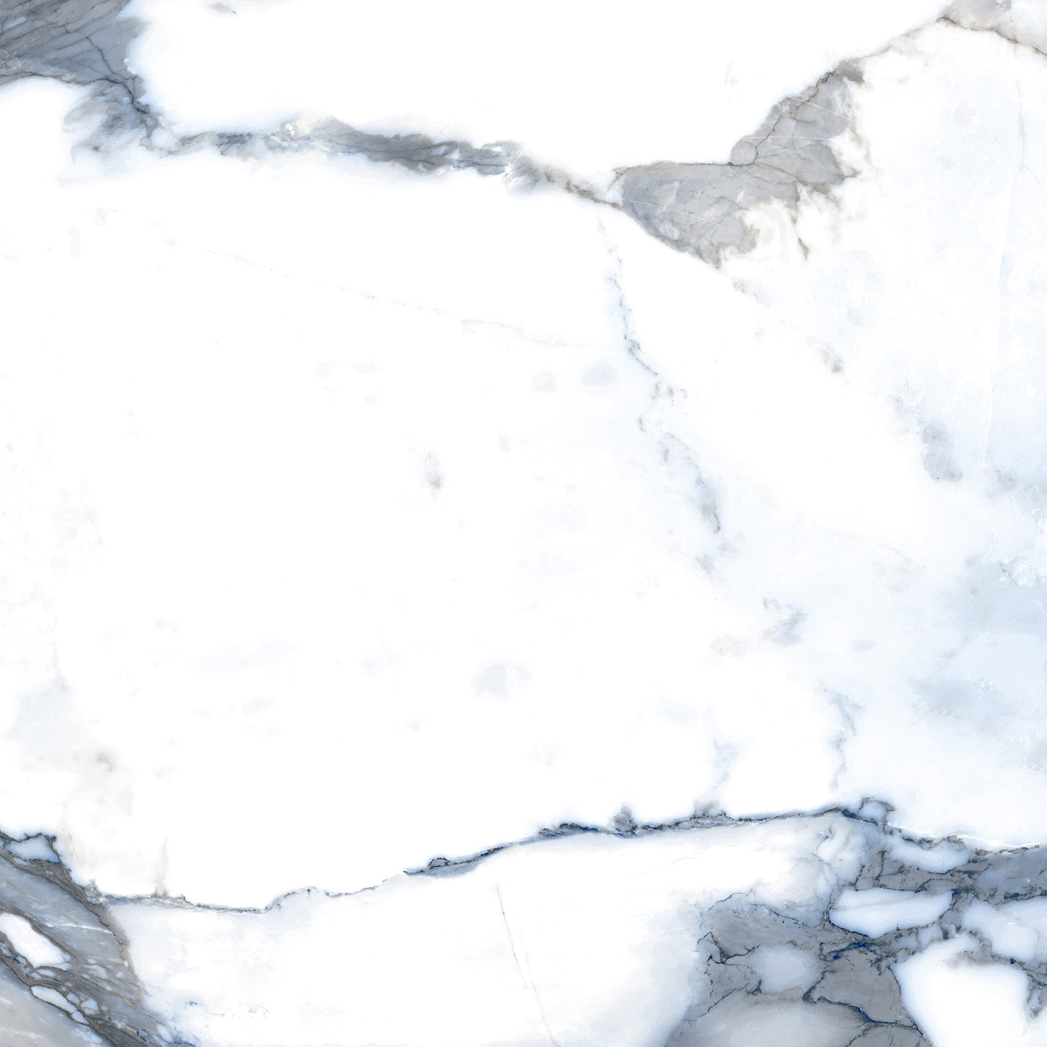 Fliese blau marmoriert Paonazzetto-Marmor-Optik poliert kalibriert Crash Blue