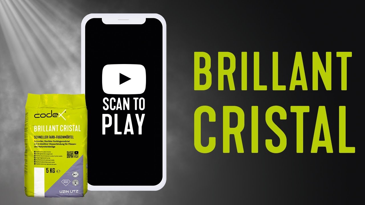 Fugenmörtel für Fliesen & Naturstein "Codex Brillant Cristal" beton | schnell erhärtend flexibel 5 kg