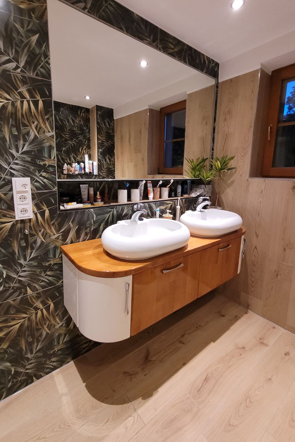 Fliese Holzoptik Eiche hellbraun 20x120 cm "Exence Almond" rektifiziert