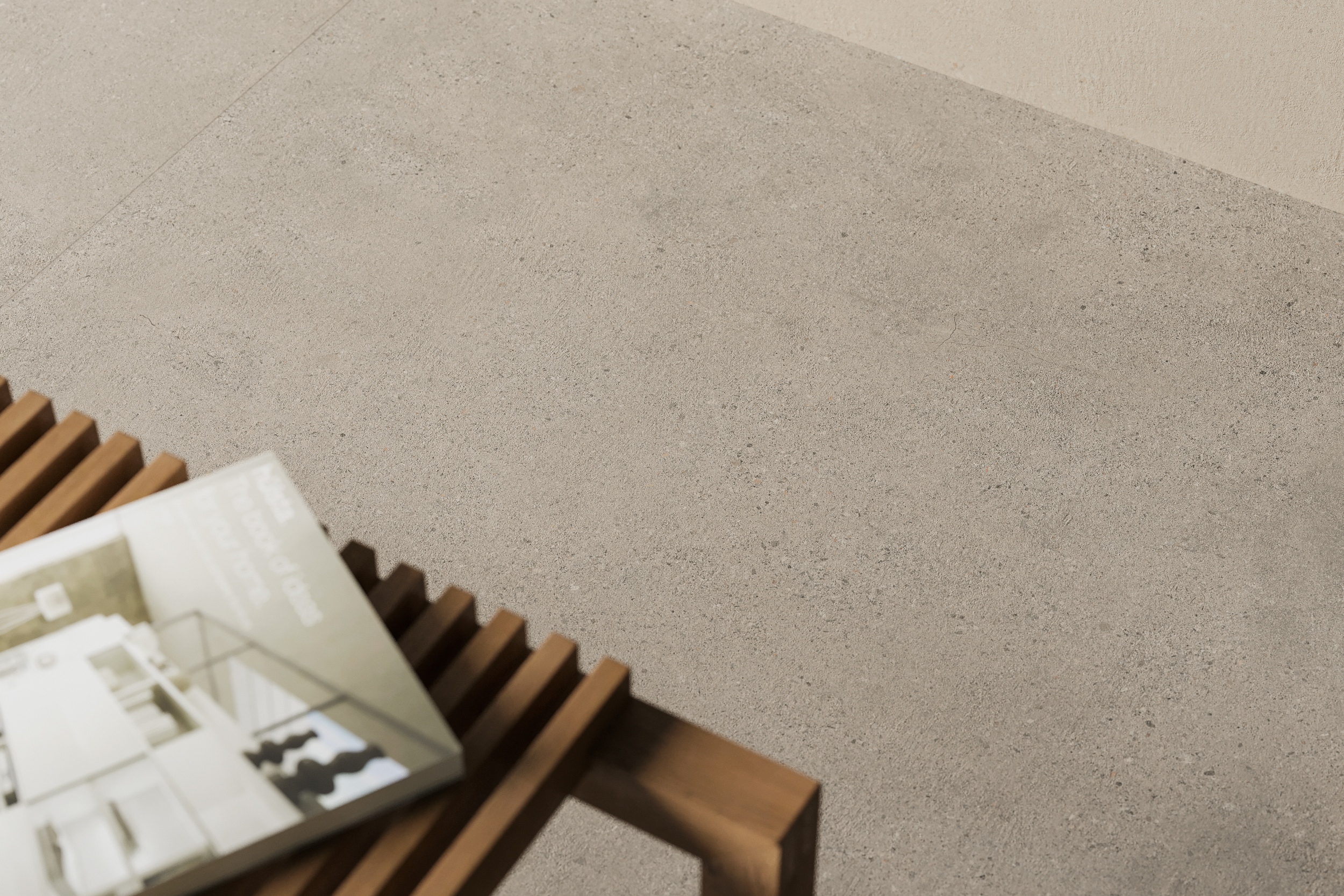 Fliese Zementoptik mit Terrazzo Logico Cement Sant Agostino grau-braun