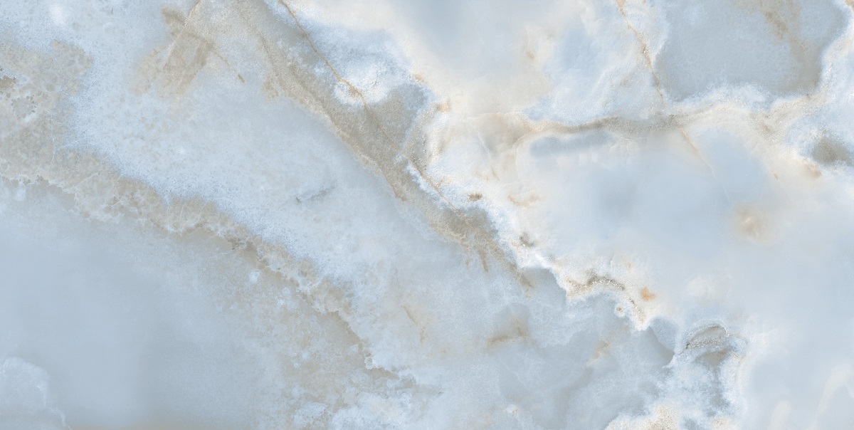 Fliese Achat-Optik grau-blau marmoriert glänzend poliert kalibriert Onix Pearl