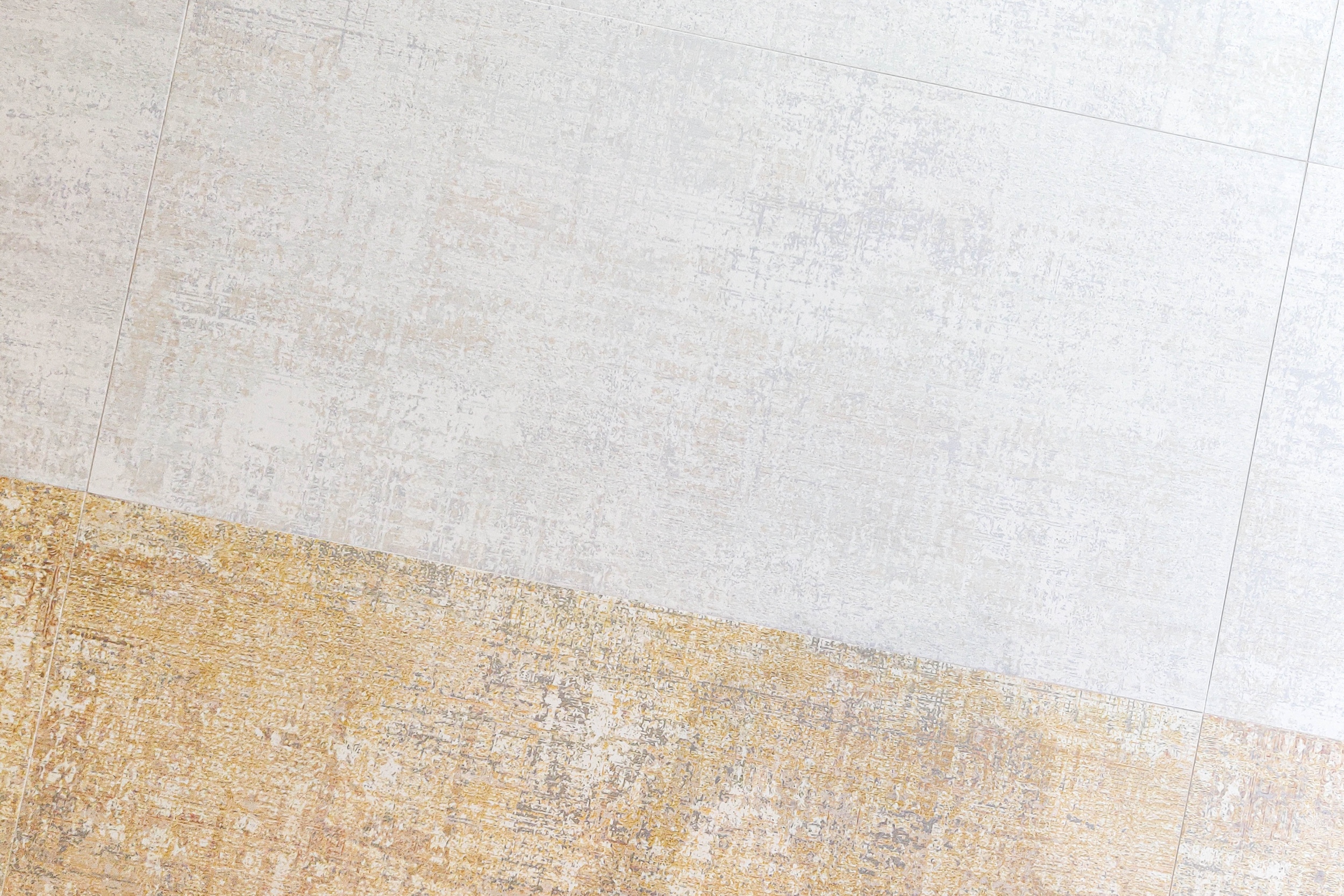 Fliese edle Teppichoptik 50x100 cm "Milano Ocre" elegante Textiloptik mit Webstruktur ocker-gelb