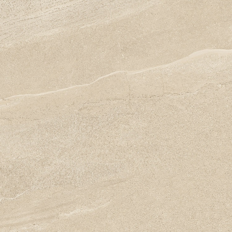 Fliese Sandstein-Optik beige 100 x 100 cm "Eddystone Arena" Feinsteinzeug rektifiziert