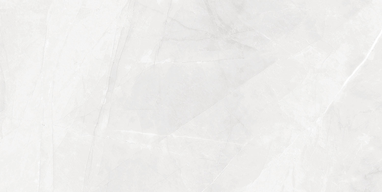 Fliese Steinoptik weiß poliert "Magda Blanco" Feinsteinzeug rektifiziert