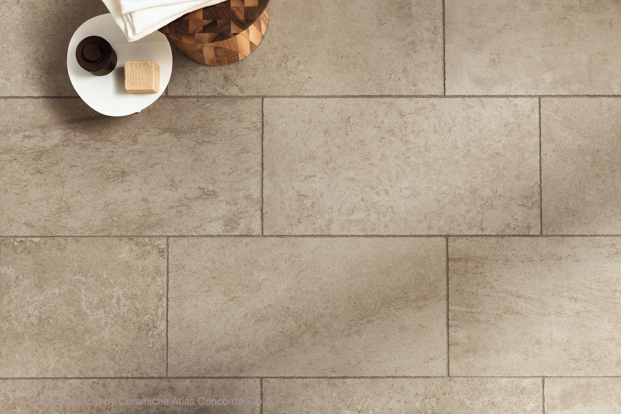 Bodenfliese Steinoptik Lims Grey Tumbled Atlas Concorde Fliese rustikale Kanten