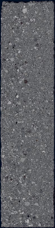 Fliese unregelmäßige Oberfläche 5x20 cm "Tetris Block Dark" dunkelgrau matt