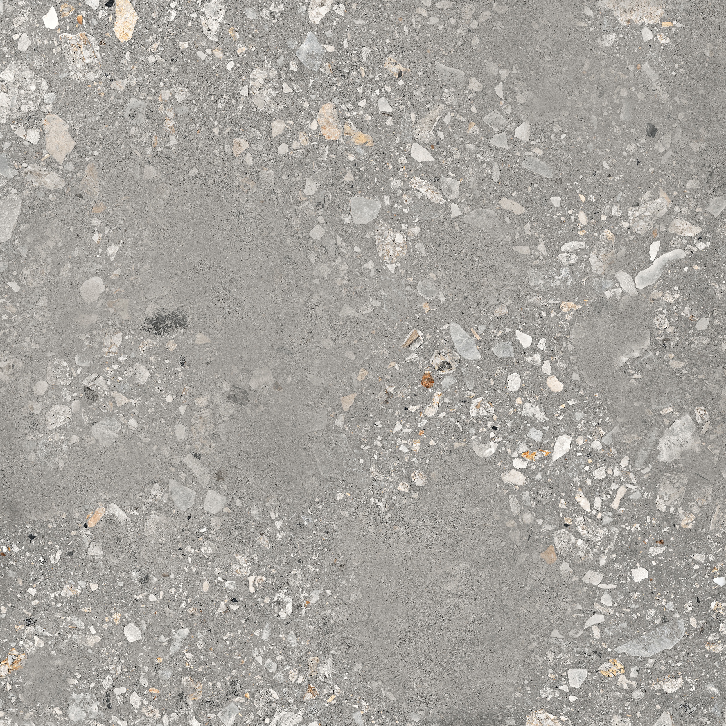 120x120 cm Fliese Terrazzo-Optik Logico Cosmo Grey Sant Agostino grau