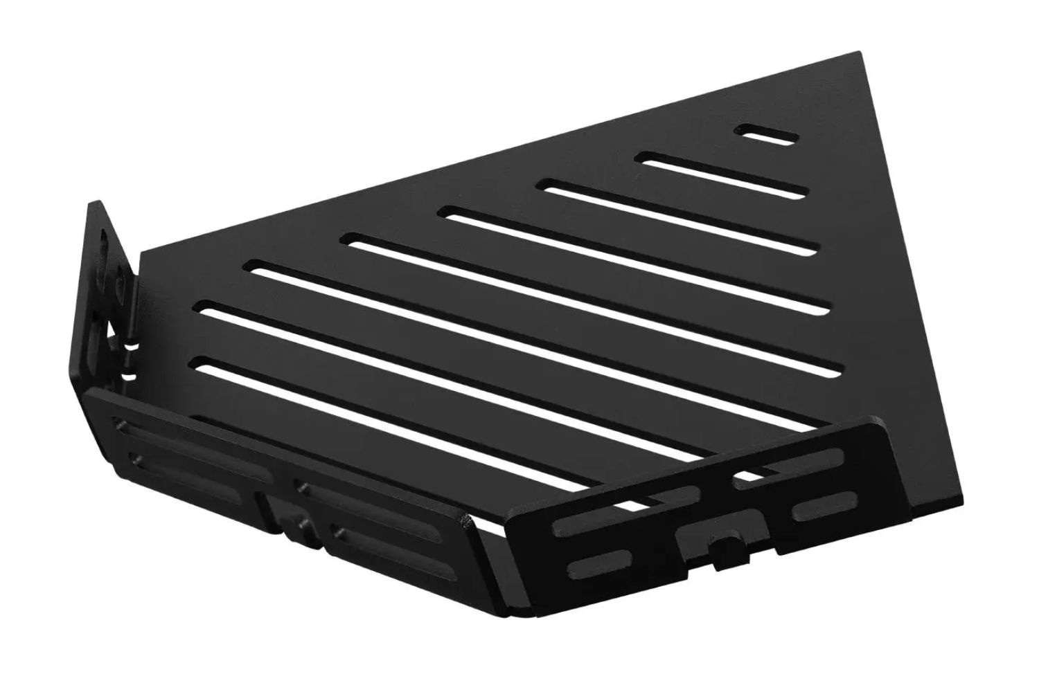 Dural Duschablage Diamant TSAC11 LM2+ mit Haken schwarz nachträglich einbaubar