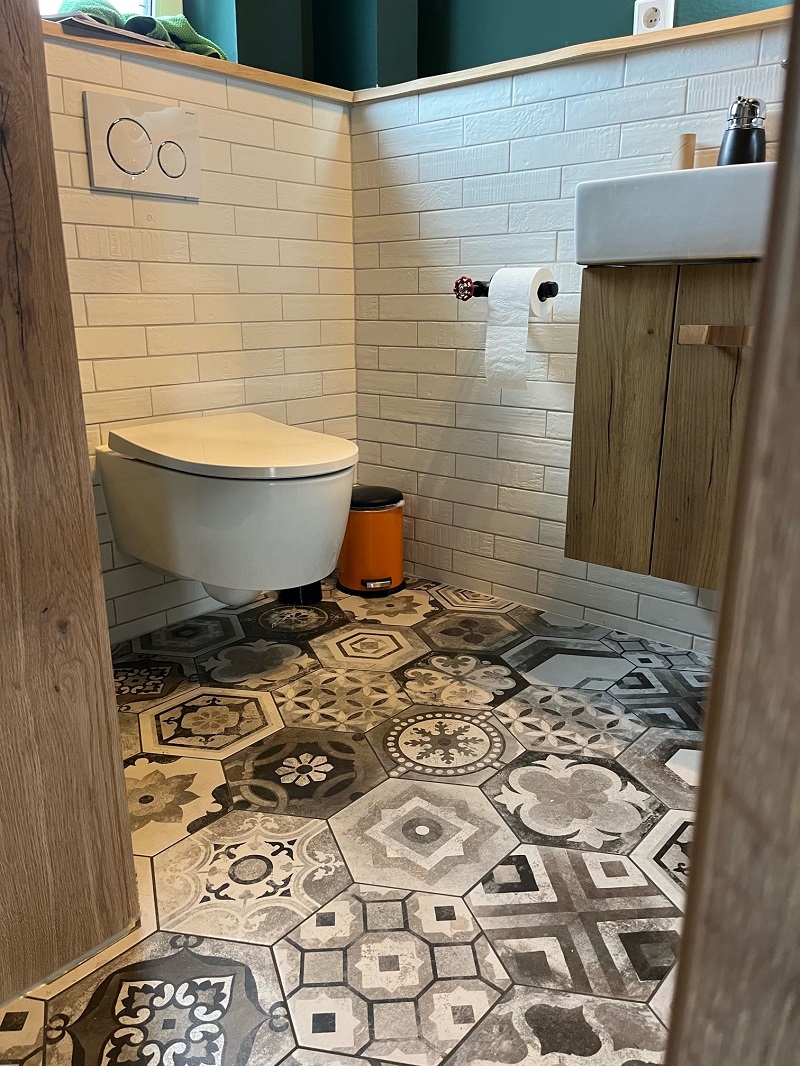 Fliese Sechseck Hexagon Dekor Retro Vintage Rustikal Miami Mix CIR zufällige Dekore