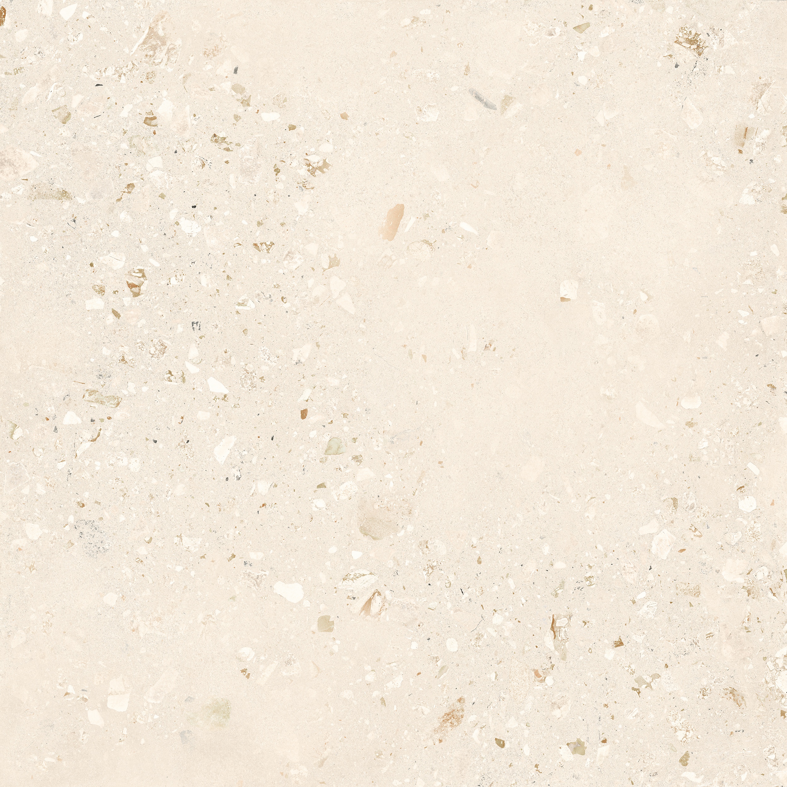 120x120 cm Fliese Terrazzo-Optik Logico Cosmo Light Sant Agostino creme elfenbein