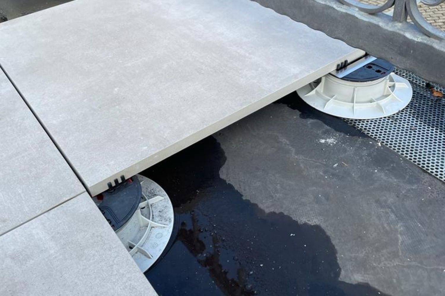 Terrassenplatte Feinsteinzeug Betonoptik beige Patch Home Ragno by Marazzi