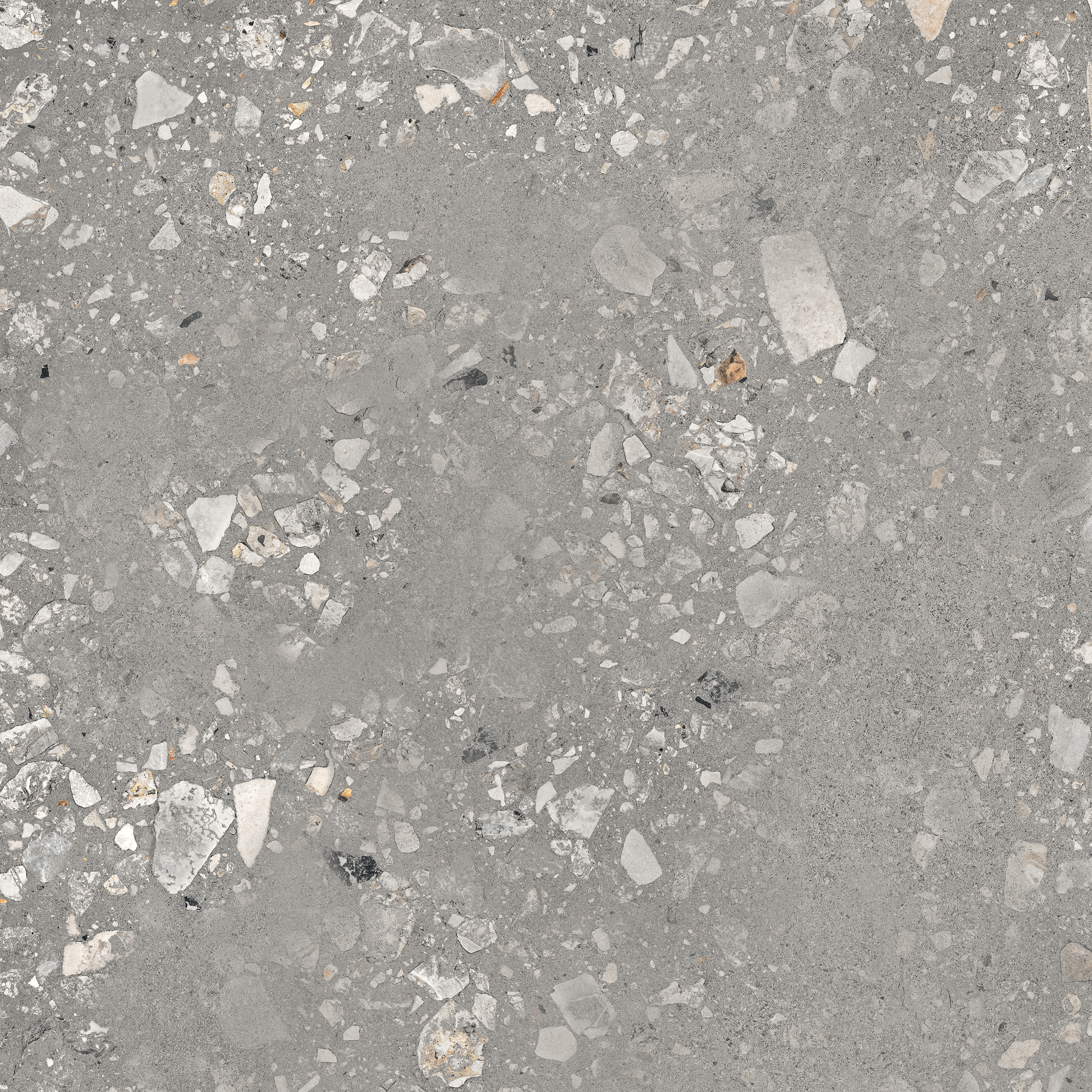 90x90 cm Fliese Terrazzo-Optik Logico Cosmo Grey Sant Agostino grau