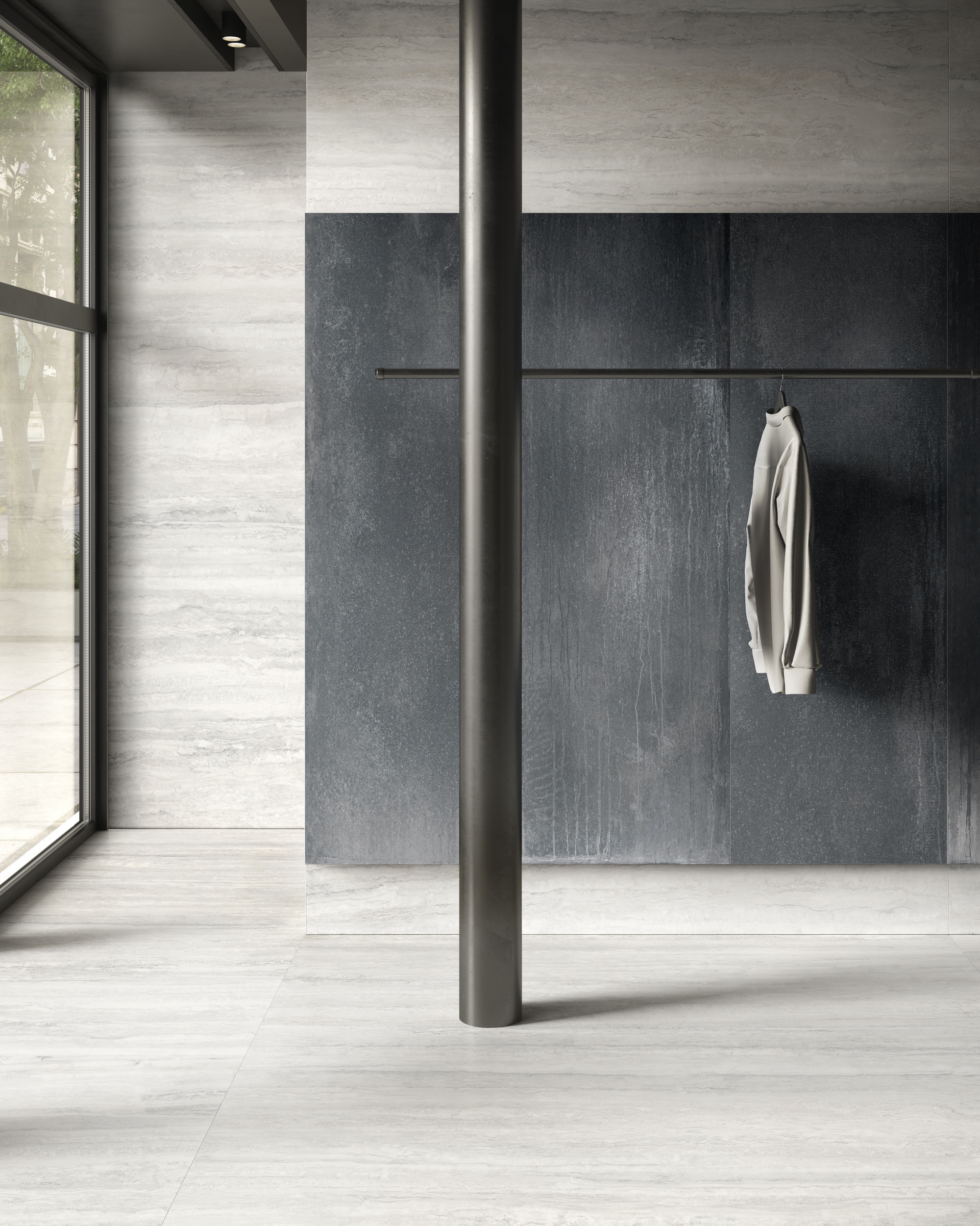 Fliese Travertin-Steinoptik Invictus White cremeweißu matt Sant Agostino Ambiente Bodenfliesen