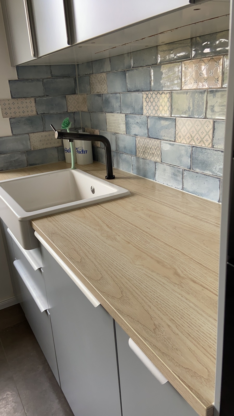 Dekorfliese Mix mediterran Retro Vintage beige glänzend Vita Natura Decor Mix Fabresa