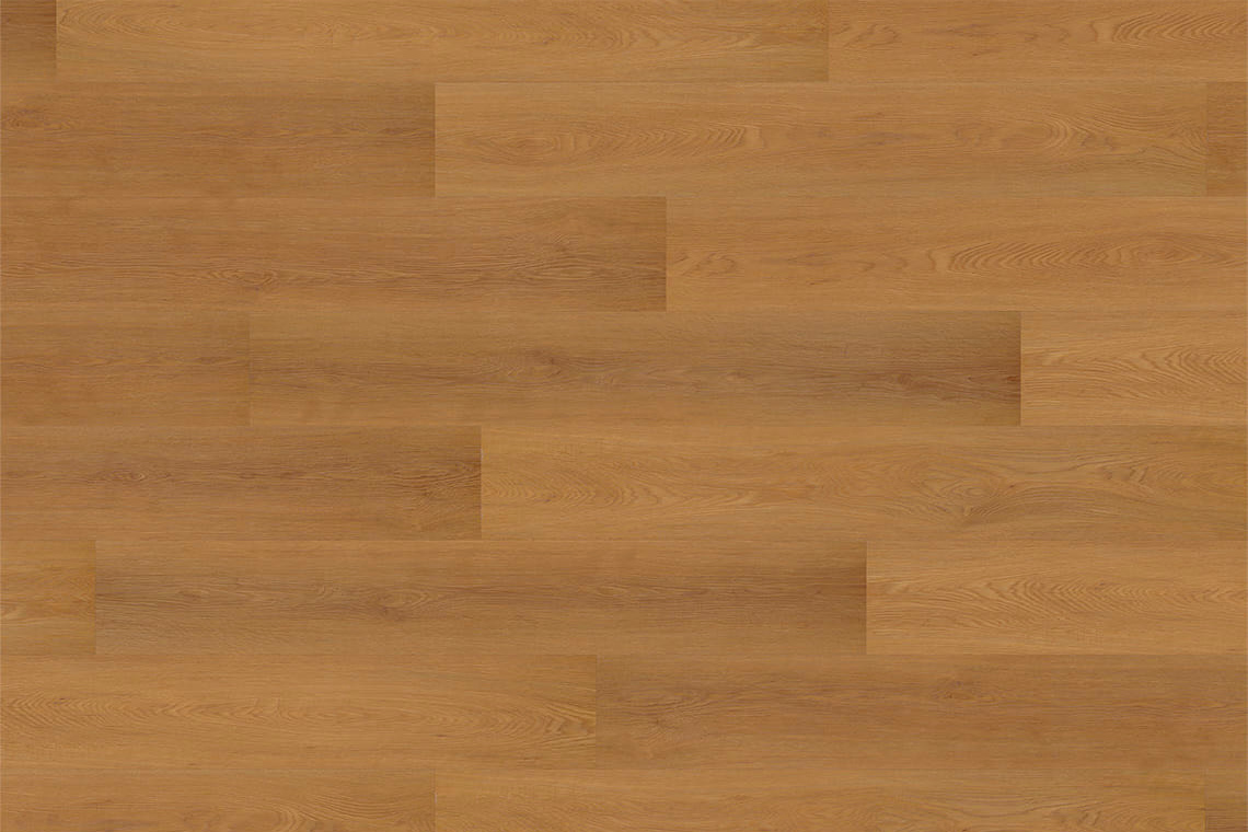 Klick-Vinyl Eiche Vinylboden Holzoptik 122x18 cm Golden Honey warme Eiche braun