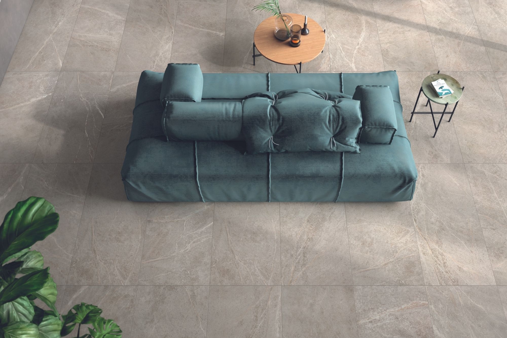 Fliese Speckstein-Optik weiß matt Soap Stone White Cercom