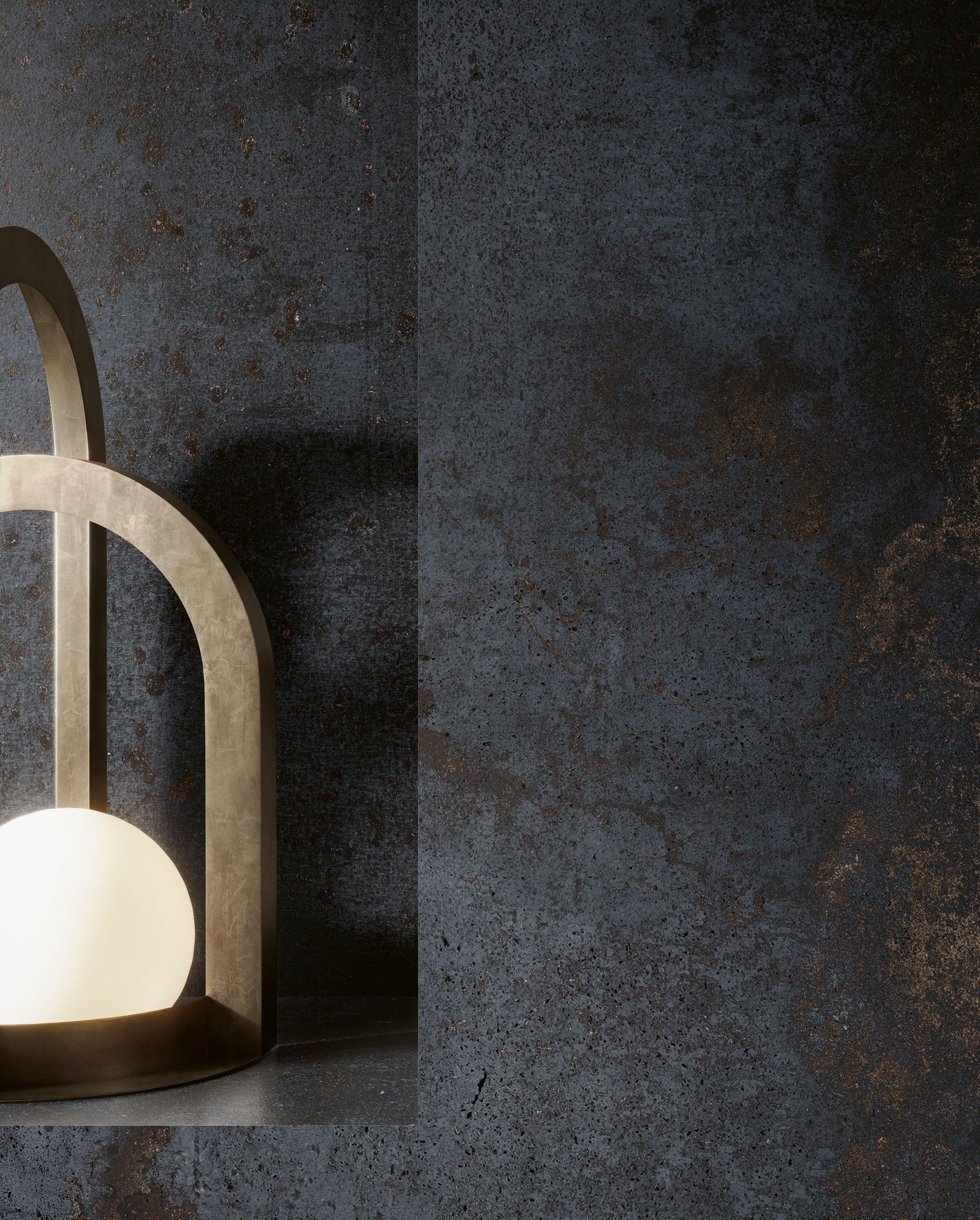 Fliese Metalloptik Serenissima Costruire Metallo Nero Bodenfliesen Wandfliesen dunkelgrau braun