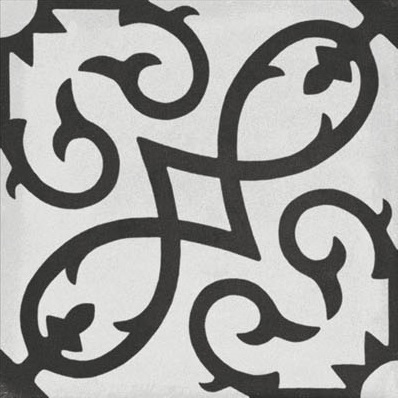 Fliese Patchwork Dekor Zementoptik schwarz Contrasti Antracite Decoro Mix Ragno by Marazzi