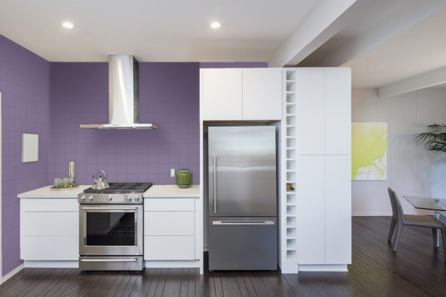 Wandfliese violett lila glänzend "Unicolor Morado Brillo" AUSVERKAUFT