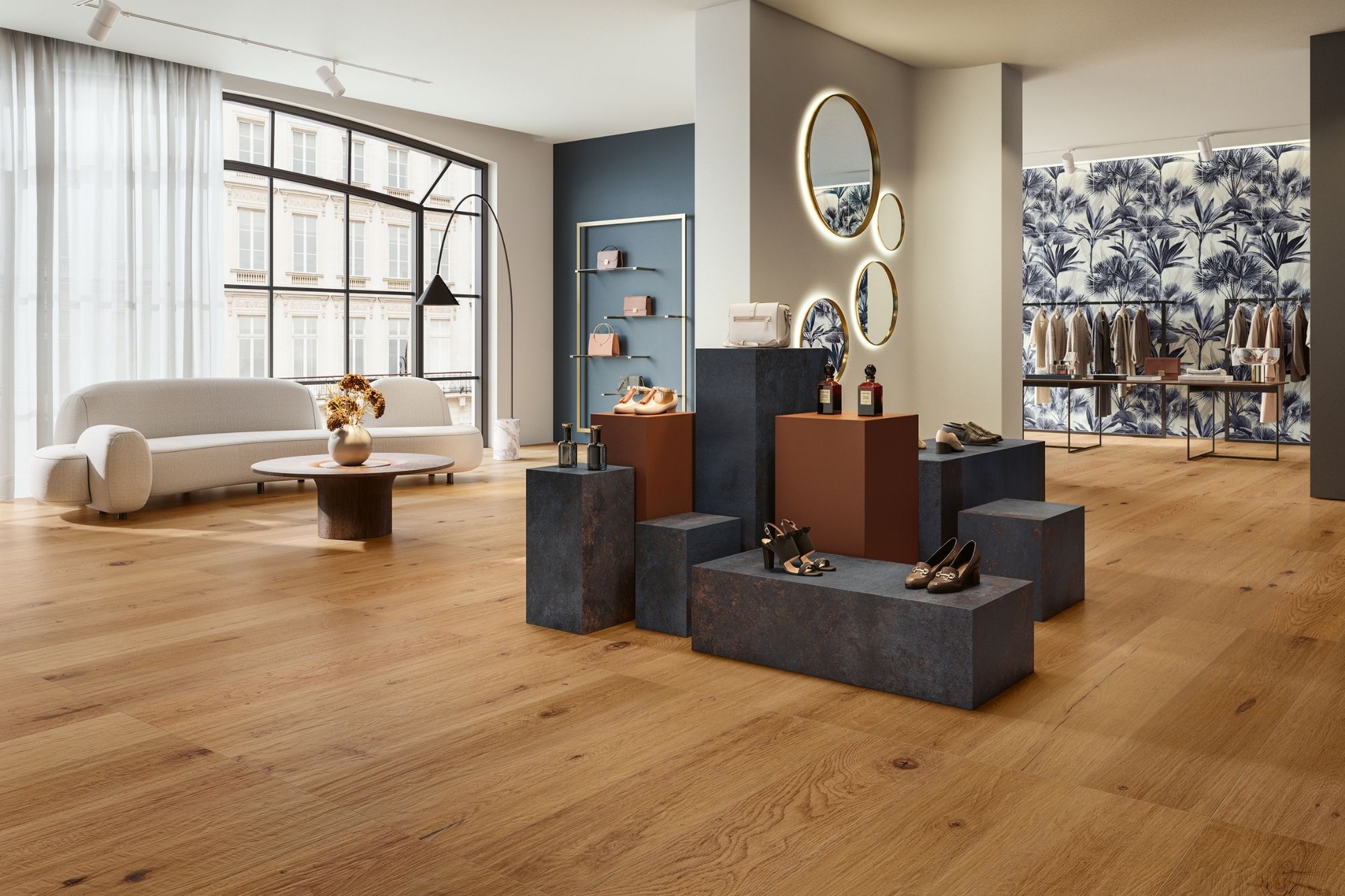 Fliese Holzoptik warme Eiche I Roveri Rovere Intenso